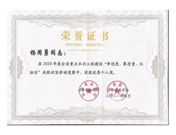 榮譽(yù)證書(shū)